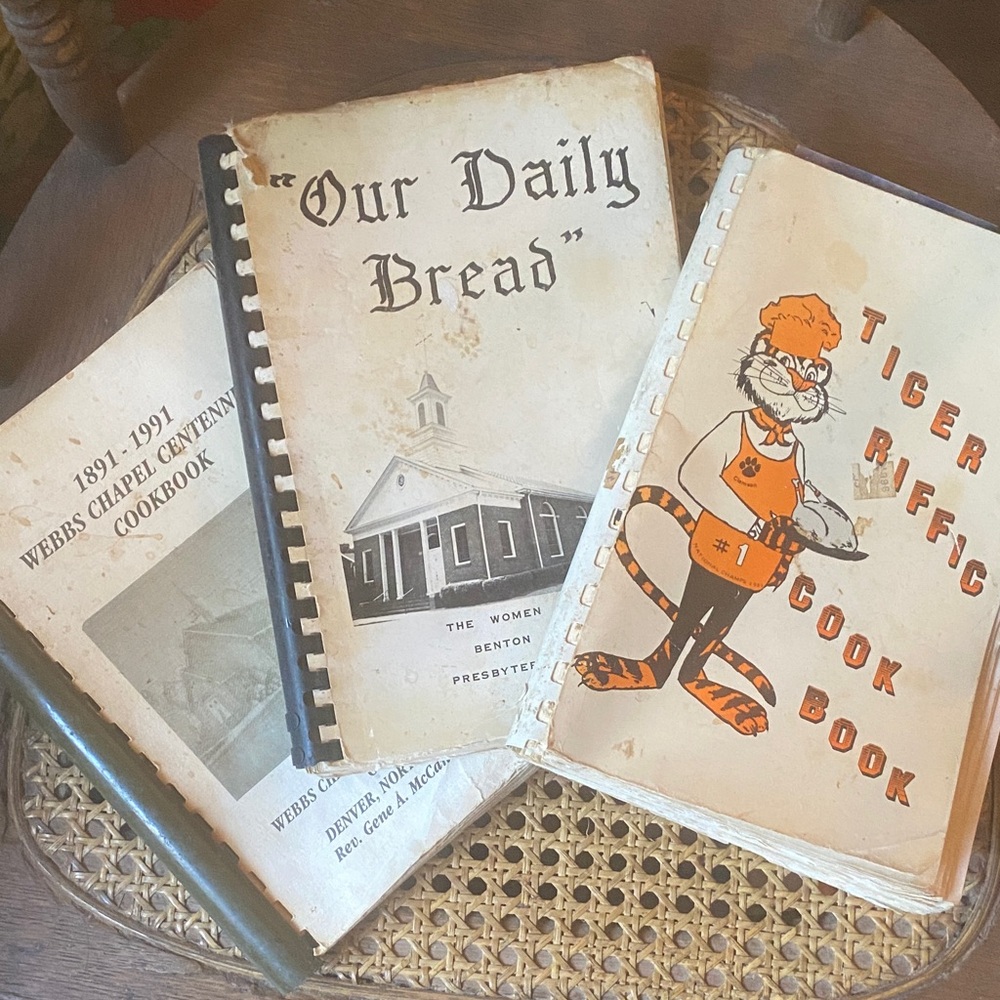 Vintage Cookbook Church & School Collection - Set of 3